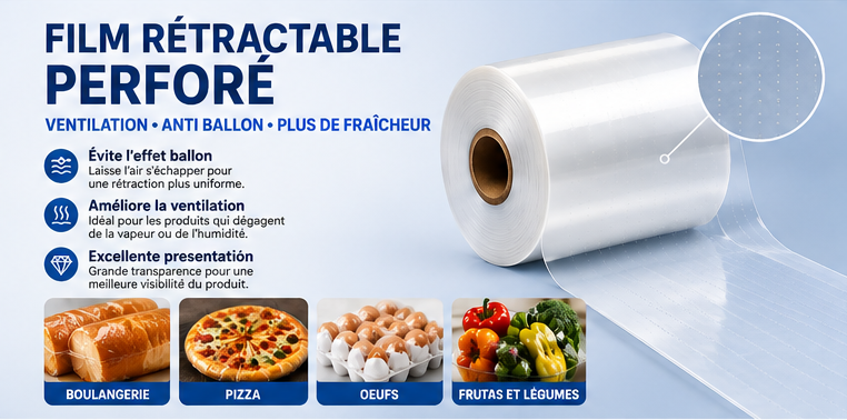 Film Rétractable Perforé : Utilisations et Avantages du Film POF Perforé