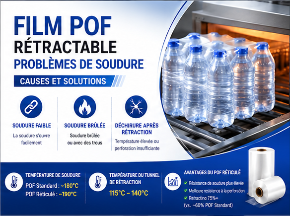 Problèmes de Soudure du Film Rétractable POF : Causes et Solutions