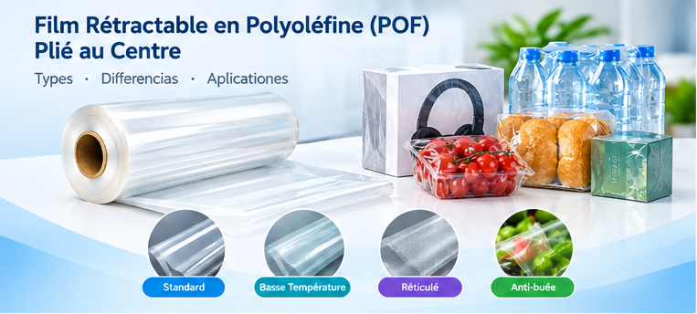 Film Polyoléfine Rétractable (POF) Plié au Centre : Types, Différences et Applications